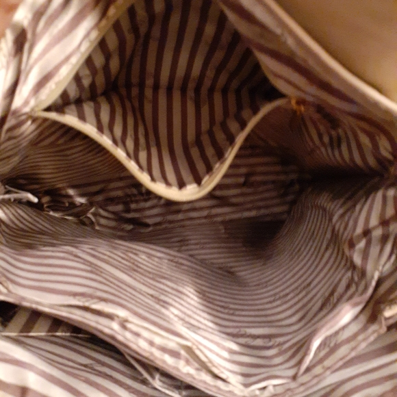 LIGHT TAUPE BACKPACK. 12 by 13 in x 4 in. - Picture 8 of 12